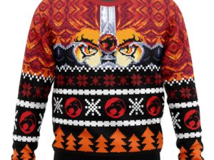 Ho Ho Hooo Holiday Thundercats Ugly Christmas Sweater - Image 1