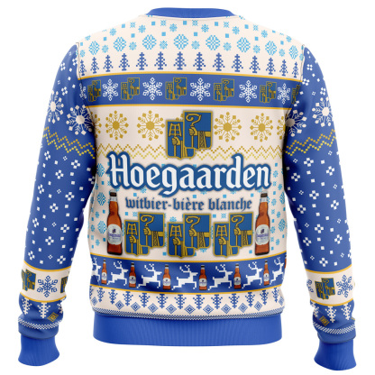 hoegaarden beer ugly christmas sweater 2 Hoegaarden Beer Ugly Christmas Sweater - Image 2