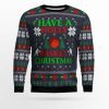 Holly Basket Basketball Ugly Christmas Sweater - Image 1