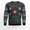 Holly Volley Volleyball Ugly Christmas Sweater - Image 1