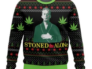 Home Alone Kevin Mccallister Stone Alone Ugly Christmas Sweater - Image 1