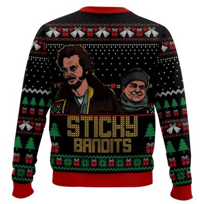 home alone sticky bandits ugly christmas sweater 2 Home Alone Sticky Bandits Ugly Christmas Sweater - Image 2