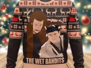 Home Alone The Wet Bandits Ugly Christmas Sweater - Image 1