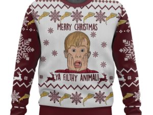 Home Alone Woolen Ugly Christmas Sweater Holiday Gift - Image 1