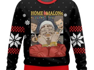 Home Malone Ugly Christmas Sweater - Image 1