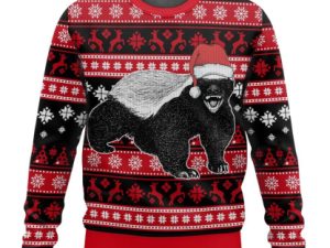 Honey Badger Ugly Christmas Sweater - Image 1