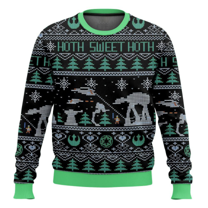 hoth sweet hoth cosmic battles ugly christmas sweater 1 Hoth Sweet Hoth Cosmic Battles Ugly Christmas Sweater - Image 1