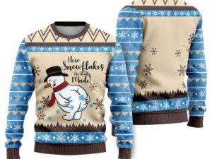 How Snowflakes Are Really Made Funny Ugly Christmas Sweater - Image 1