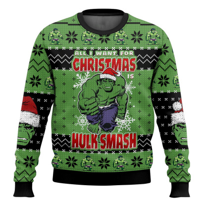 hulk man ugly christmas sweater holiday gift 1 Hulk Man Ugly Christmas Sweater Holiday Gift - Image 1