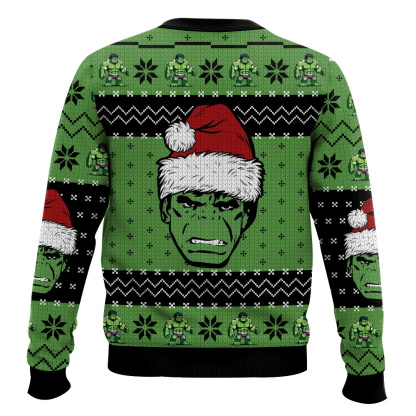 hulk man ugly christmas sweater holiday gift 2 Hulk Man Ugly Christmas Sweater Holiday Gift - Image 2