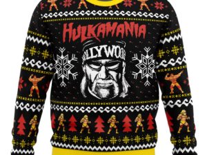 Hulkamania Hulk Hogan Ugly Christmas Sweater - Image 1