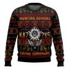 Hunting Demons Saving Christmas Kaz 2Y5 Supernatural Ugly Christmas Sweater - Image 1