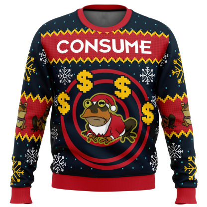 hypnotoad consume futurama ugly christmas sweater 1 Hypnotoad Consume Futurama Ugly Christmas Sweater - Image 1