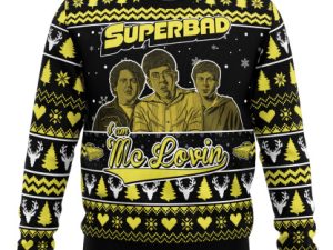 I Am Mc Lovin Superbad Ugly Christmas Sweater - Image 1