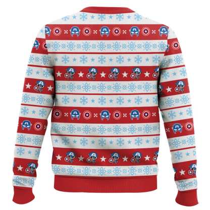 i can do this all day captain america ugly christmas sweater 2 I Can Do This All Day Captain America Ugly Christmas Sweater - Image 2