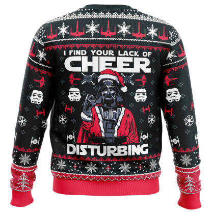 i find your lack of cheer cosmic battles ugly christmas sweater 2 I Find Your Lack Of Cheer Cosmic Battles Ugly Christmas Sweater - Image 2
