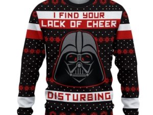 I Find Your Lack Of Cheer Disturbing Ugly Christmas Sweater - Image 1