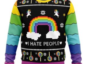 I Hate People Ugly Christmas Sweater - Image 1