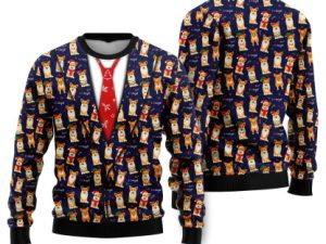 I Love Corgis Ugly Christmas Sweater - Image 1