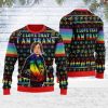 I Love That I Am Trans Ugly Christmas Sweater - Image 2
