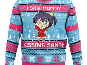 I Saw Mommy Love Chunibyo Other Delusions Ugly Christmas Sweater - Image 1