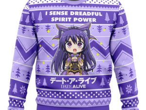 I Sense Dreadful Spirit Power Date A Live Ugly Christmas Sweater - Image 1