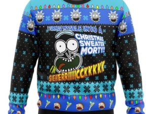 I Sweater Rick Rick Morty Ugly Christmas Sweater - Image 1