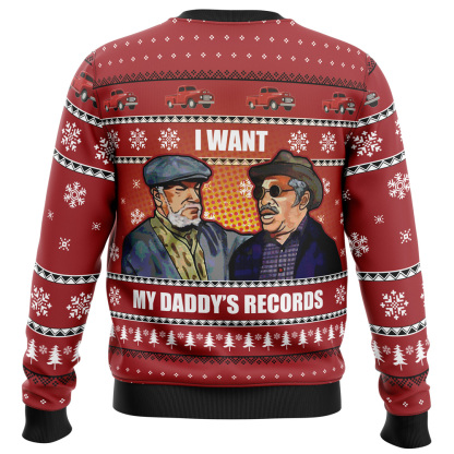 i want my daddys records sanford and son ugly christmas sweater 2 I Want My Daddys Records Sanford And Son Ugly Christmas Sweater - Image 2
