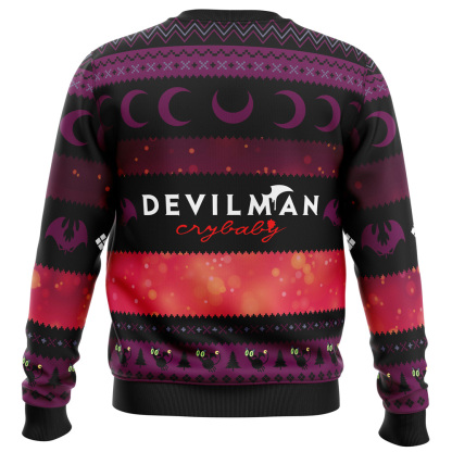 iam devilman devilman ugly christmas sweater 2 Iam Devilman Devilman Ugly Christmas Sweater - Image 2