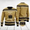 Iconic Irish Stout Beer Merry Xmas Drink Lover Ugly Knitted Christmas Sweater - Image 1
