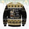 Iconic Irish Stout Merry Kissmyass Ugly Christmas Sweater - Image 1