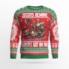 Idiots Beware Viking Ugly Christmas Sweater - Image 1