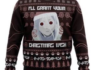 Ill Grant Your Christmas Wish Deadman Wonderland Ugly Christmas Sweater - Image 1