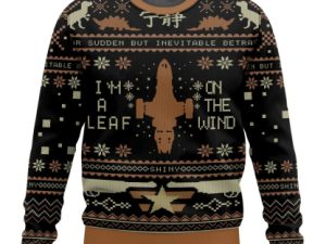 Im A Leaf On The Wind Serenity Firefly Ugly Christmas Sweater - Image 1