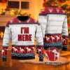 Im Here Ho Ho Ho For Dog Lover Ugly Christmas Sweater - Image 1