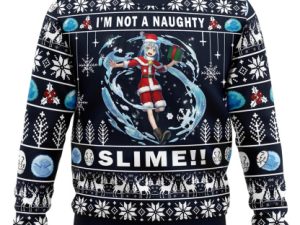 Im Not A Naughty Slime That Time I Got Reincarnated As A Slime Ugly Christmas Sweater - Image 1