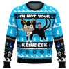 Im Not Your Reindeer Blue Exorcist Ugly Christmas Sweater - Image 1