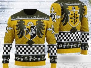 Imperial Knights House Hawkshroud Iconic Ugly Christmas Sweater - Image 1