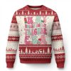 In My Holly Jolly Teacher Era Xmas Groovy Ugly Christmas Sweater - Image 1