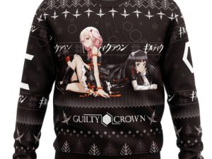 Inori X Tsugumi Guilty Crown Ugly Christmas Sweater - Image 1