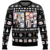 Is It Wrong To Try To Pick Up Girls Danmachi Ugly Christmas Sweater - Image 1