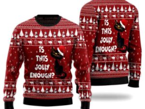 Is This Jolly Enough Ugly Christmas Sweater - Image 1