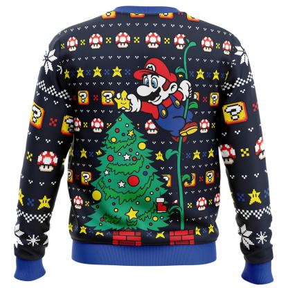 its a tree mario bros ugly christmas sweater 2 Its A Tree Mario Bros Ugly Christmas Sweater - Image 2