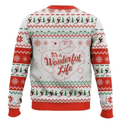 its a wonderful life ugly christmas sweater 2 Its A Wonderful Life Ugly Christmas Sweater - Image 2