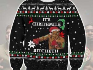 Its Chrithmith Bitcheth Ugly Christmas Sweater - Image 1