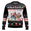 Its Okay To Feel All The Feels Inside Out Ugly Christmas Sweater - Image 1