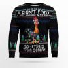 Its Scream Chicken Ugly Christmas Sweater - Image 1
