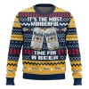 Its The Most Wonderful Time For A Mexican Lager Ugly Christmas Sweater - Image 1
