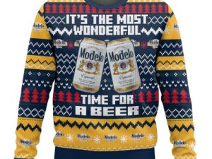 Its The Most Wonderful Time For A Mexican Lager Ugly Christmas Sweater - Image 1