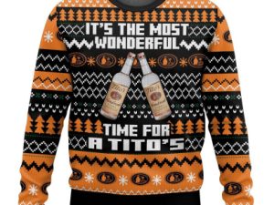 Its The Most Wonderful Time For A Titos Ugly Christmas Sweater - Image 1
